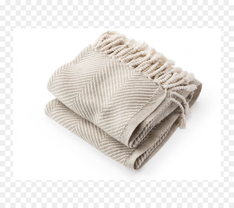 Handtuch Fischgrat Muster, Wolldecke Wolle Baumwolle - Teppich