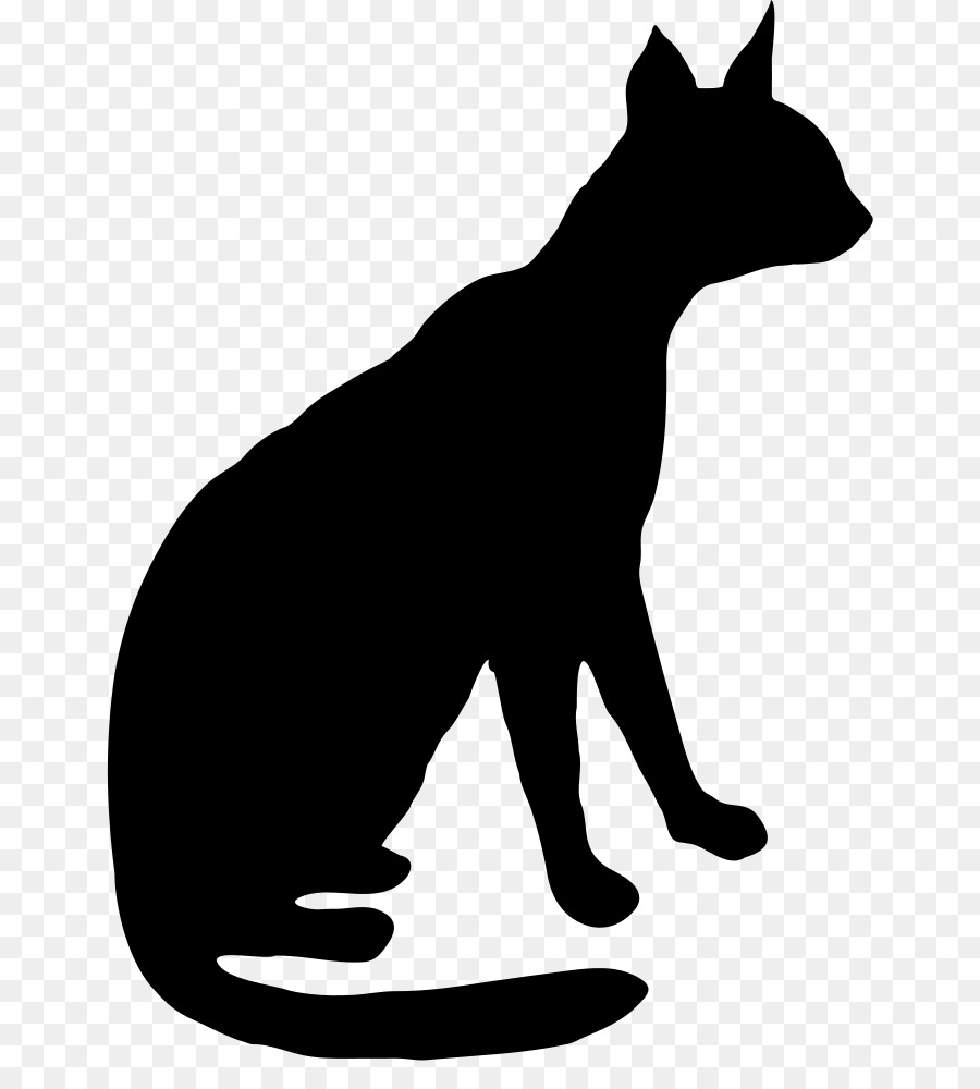 Schnurrhaare Wildcat Silhouette Clip art - Katze