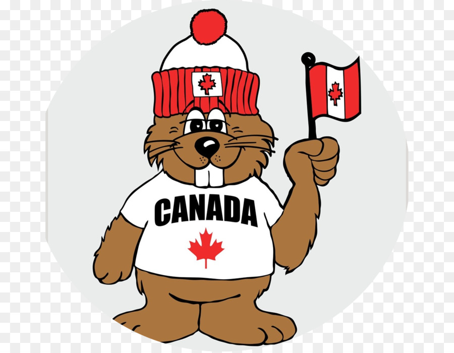 Biber Kanada-Tag Flagge von Kanada die Einwanderung nach Kanada clipart - Biber