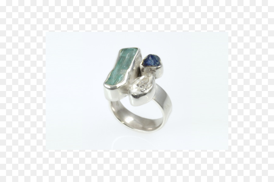 Saphir-Ring Mit Larimar-Tansanit-Diamant - Saphir