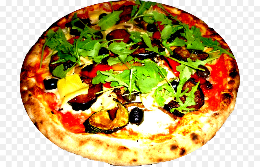 Sizilianische Pizza Ham Capocollo, eine Pizza im California-Stil - Pizza