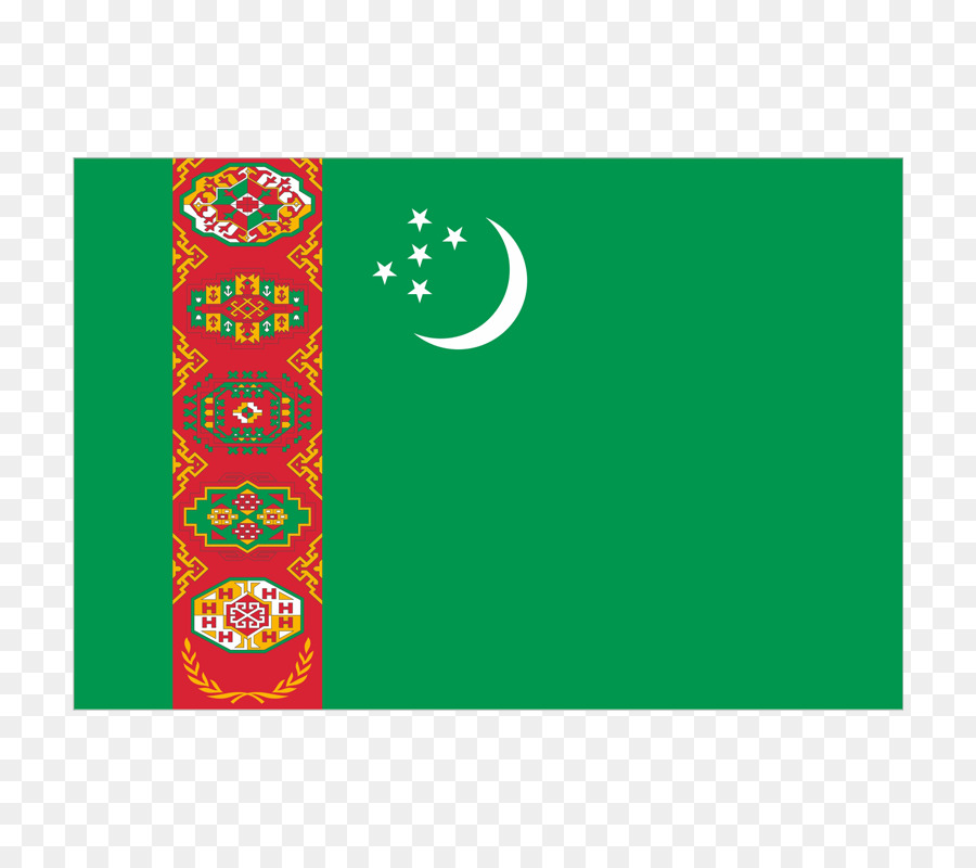 Cờ của Turkmenistan Cờ của Uzbekistan - cờ