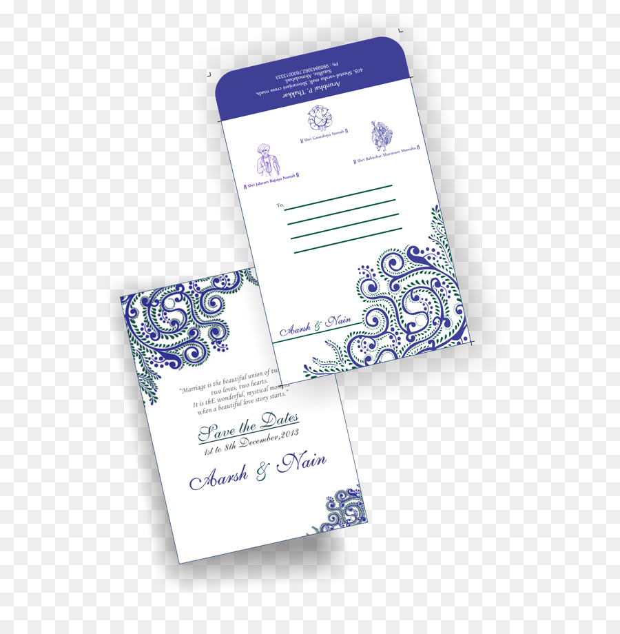 Invito a nozze di Carta con Logo - Design
