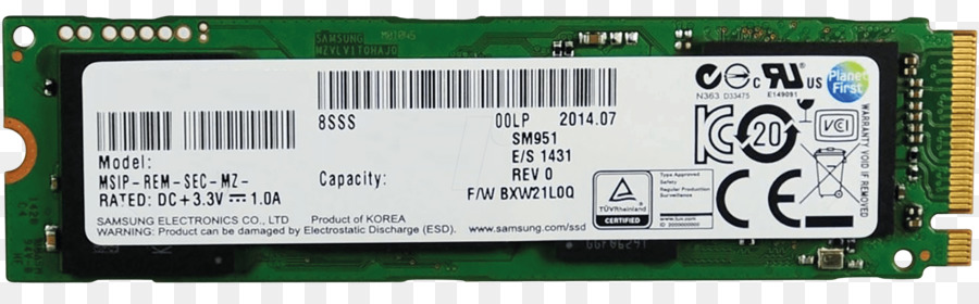 Hewlett-Packard Intel Samsung SM951 M. 2-PCI-Express-3.0-SSD - Hewlett Packard