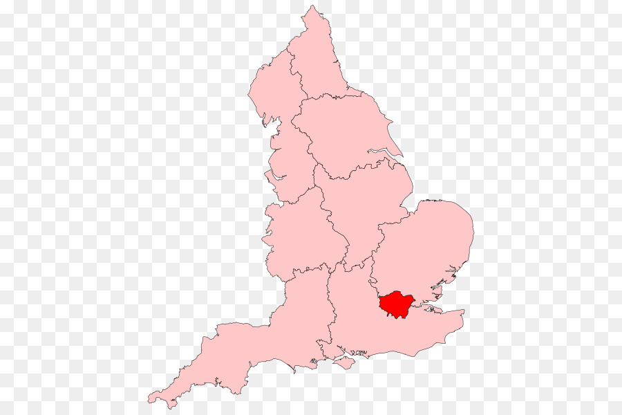 Regionen von England, East Anglia und Den Midlands, Karte, Geographie - London, England