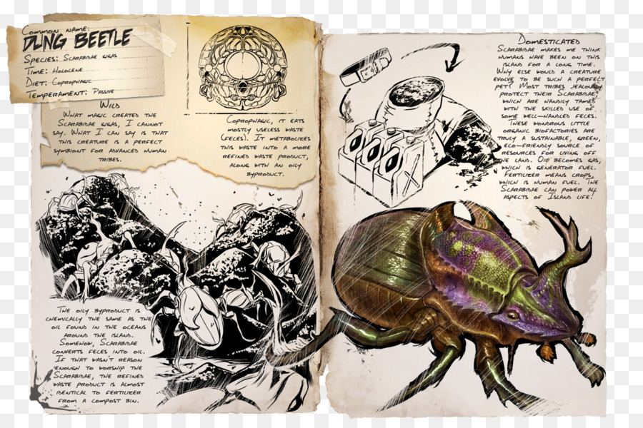 ARCA: la Sopravvivenza Evoluto scarabeo Dinosauro Feci - scarabeo
