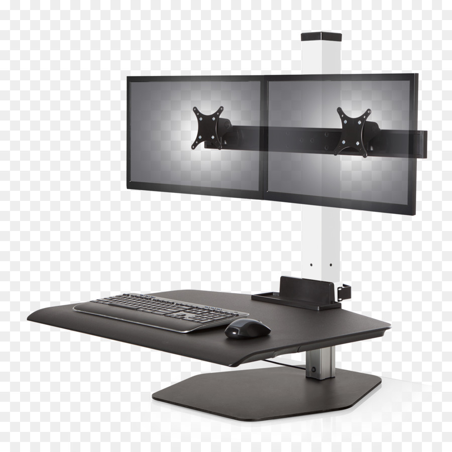 Steh-Sitz-Schreibtisch Multi-monitor-Stehpult Hewlett-Packard Monitor mount - Hewlett Packard