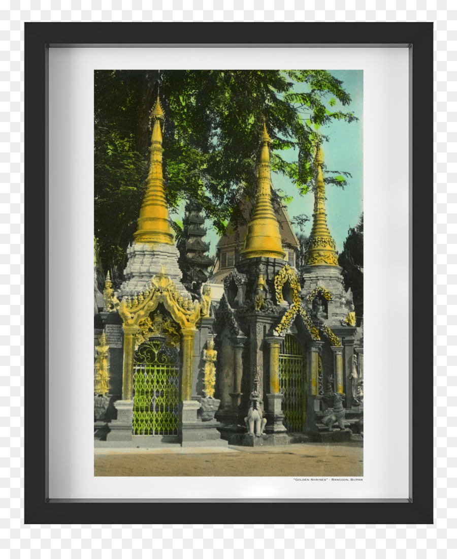 Malerei Druckgrafik Fine-art-Shwedagon-Pagode - Malerei