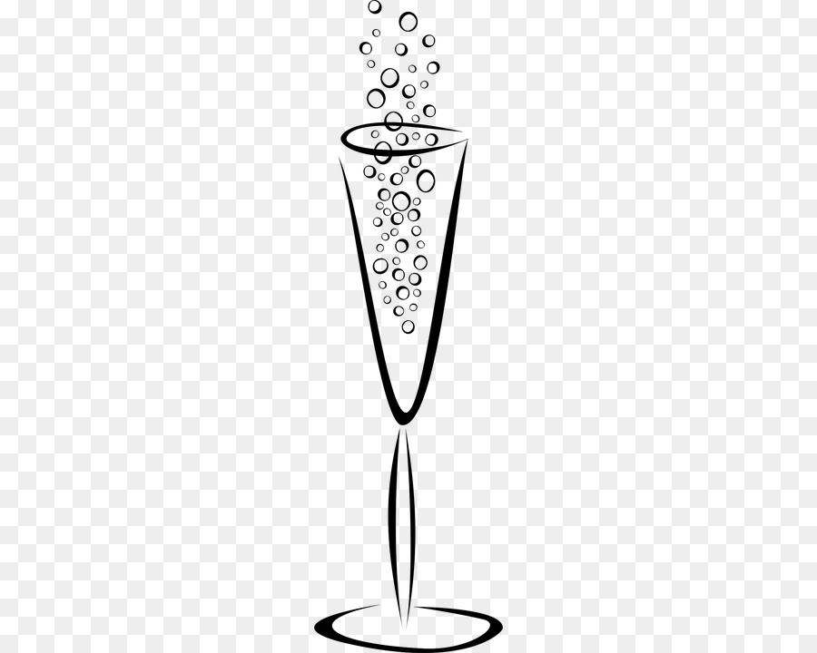 champagne bubbles clip art black and white