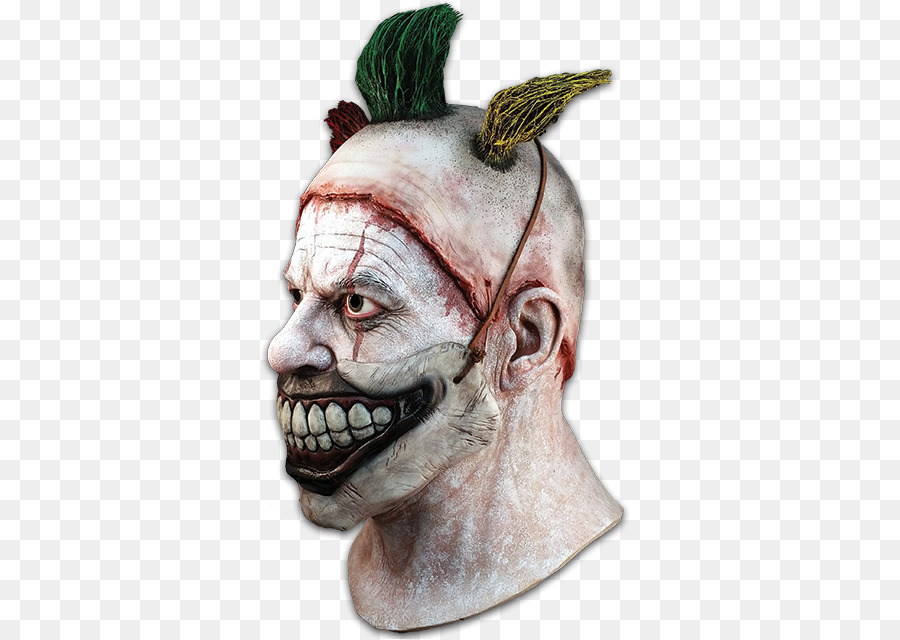 Latex Maske Böser clown Kostüm - Scary Clown