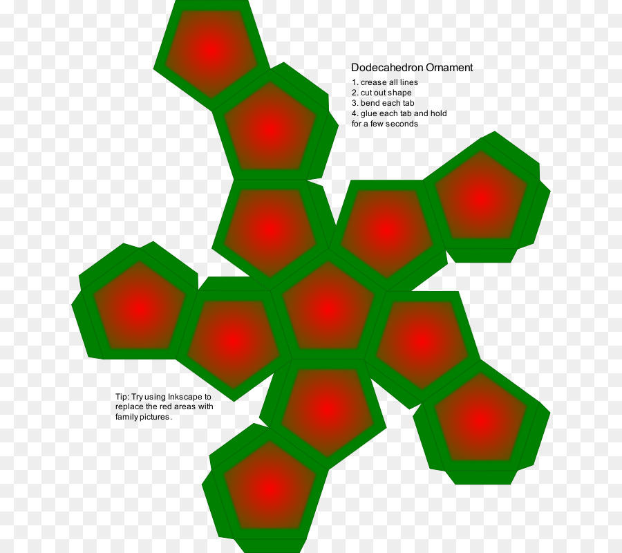Dodecaedro solido Platonico Cuboctahedron Netto Angolo - altri