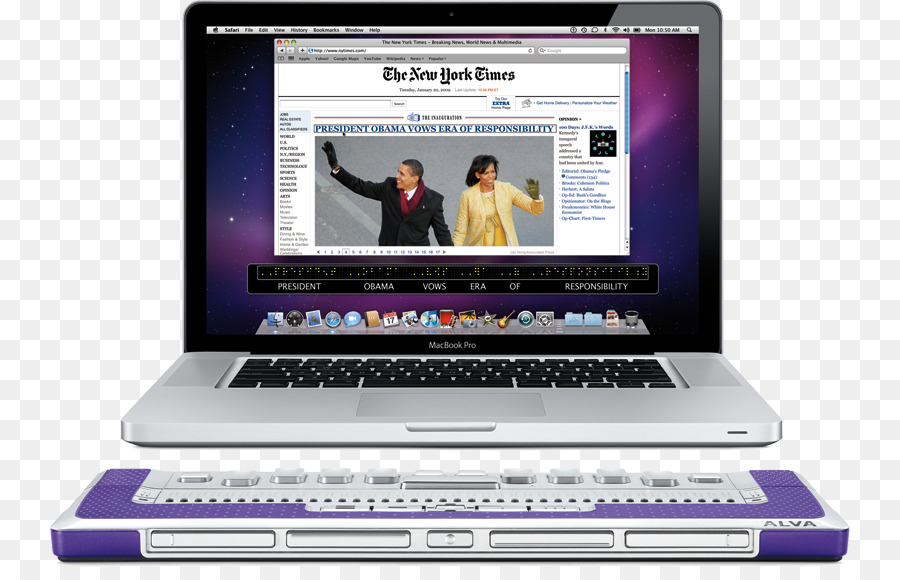 Netbook schermo braille Aggiornabile Mac OS X Snow Leopard macOS - Mela