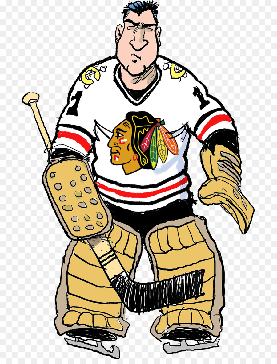 Chicago Blackhawks 1961 Stanley Cup Finale Goaltender Clip art - Black Hawks