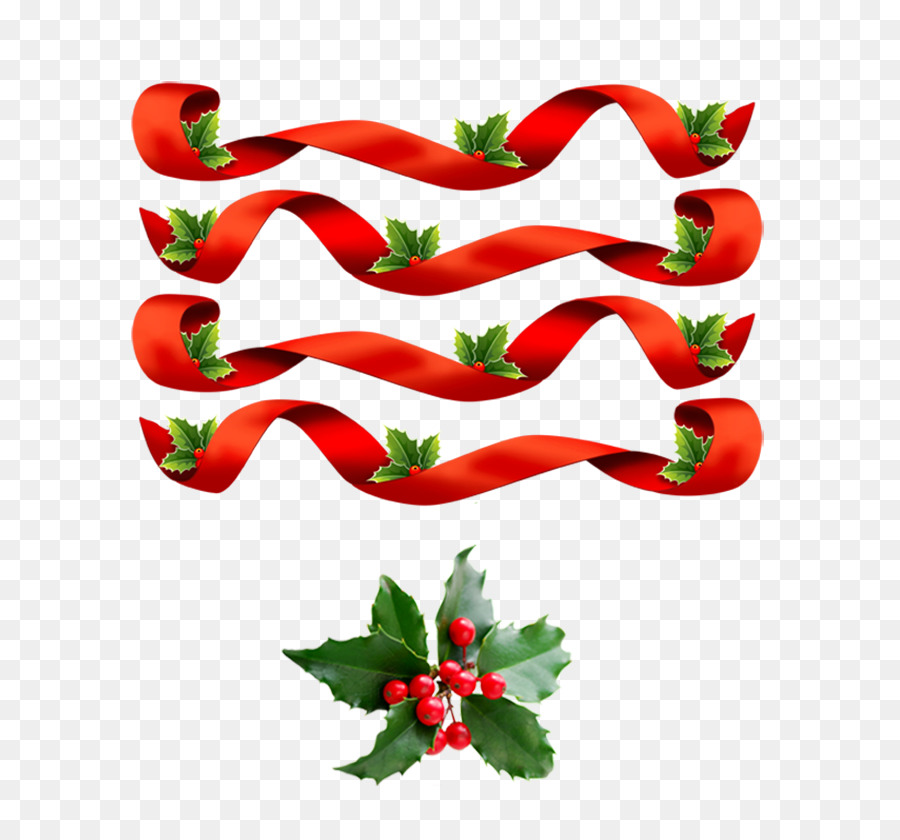 Tabasco pepper Band Christmas carol Kokarde - Menüband