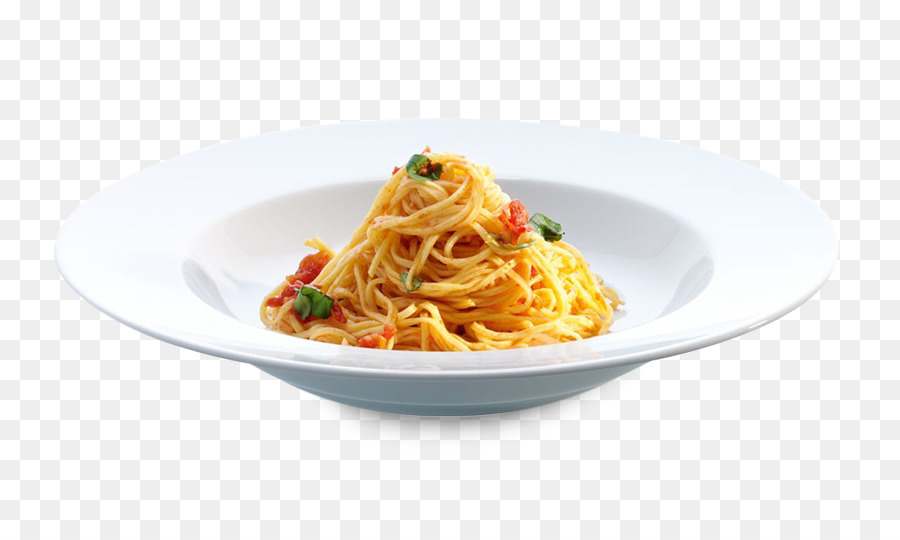 Spaghetti alla puttanesca Spaghetti aglio e olio Pasta al pomodoro Carbonara - piastra