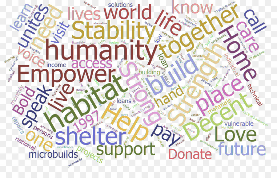 Parola di Habitat per l'Umanità(R) Trinidad & Tobago, Marchio di design Grafico - parola
