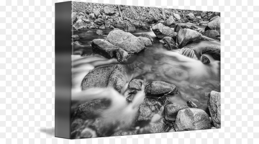 In bianco e nero delle risorse idriche Stock di fotografia di Montagna - Ruscello di montagna
