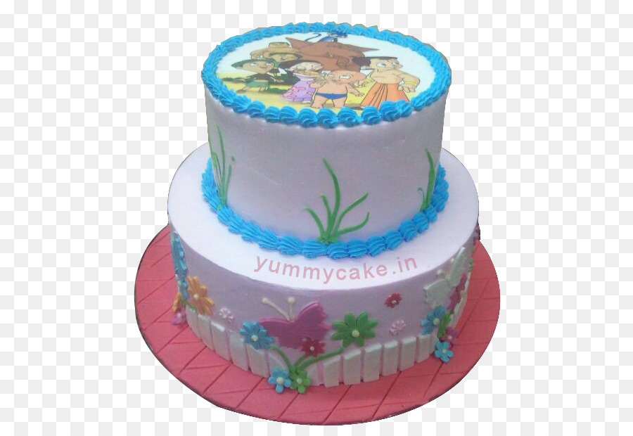 Geburtstag Kuchen Dekoration Torte mit Buttercreme Frosting & Glasur - Kleines Bhima