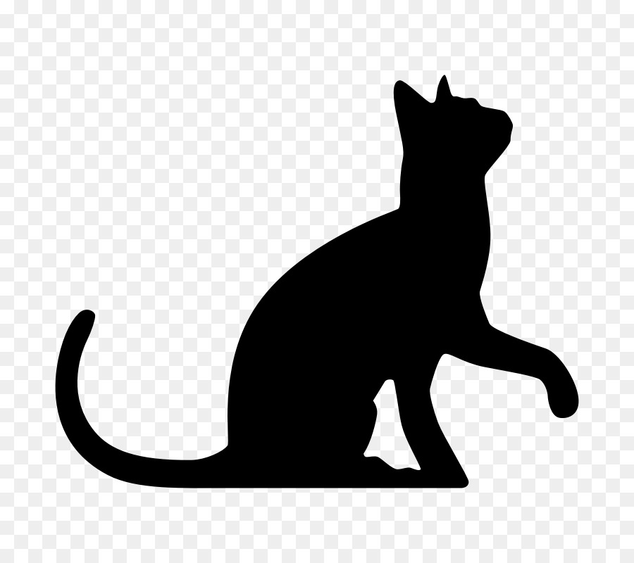 Hund–Katze Beziehung Silhouette Clip art - Katze