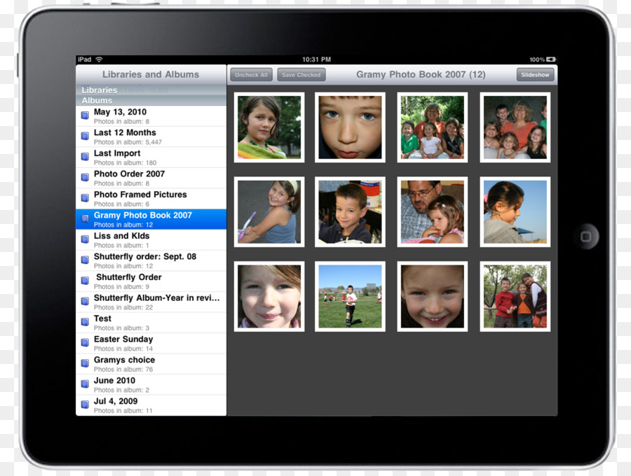 iPad 3 Handheld-Geräten IPhoto Vorlage - Apple