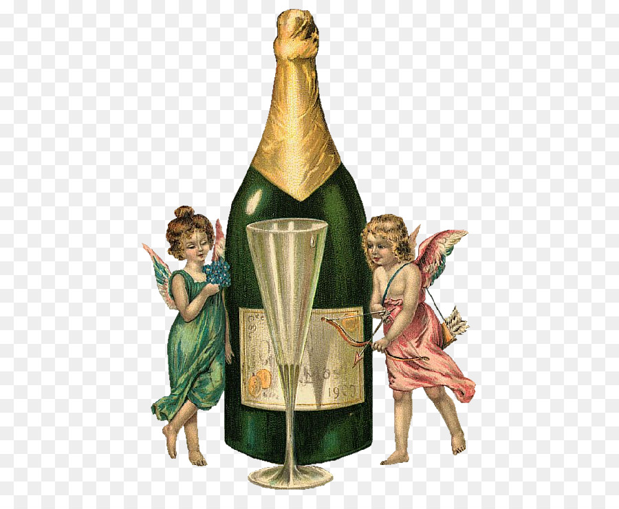 Champagner Flasche Wein Trinken Neue Jahr - 1920er Champagner