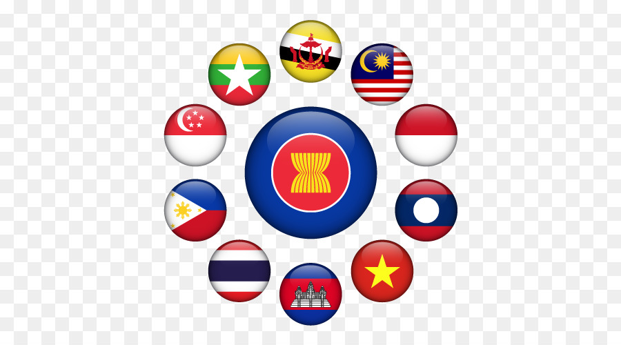 Brunei Birmania Malesia Bandiera dell'Associazione delle Nazioni del Sudest Asiatico - altri