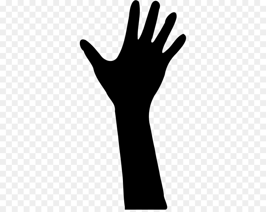 Clipart - Silhouette Hand