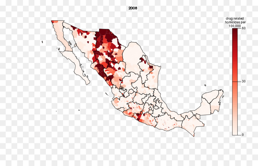 Mexikanische Drogenkrieg Mexiko-Map - Anzeigen