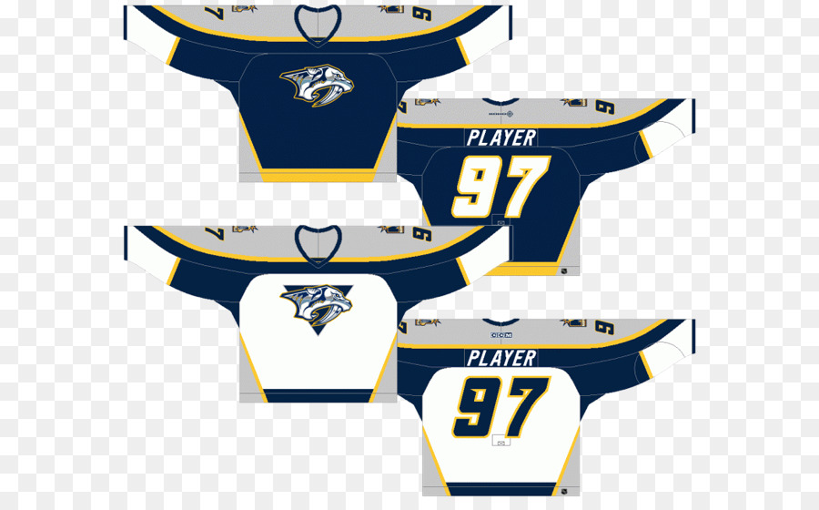 Hockey jersey Nashville Predators National Hockey League NHL uniforme - adidas
