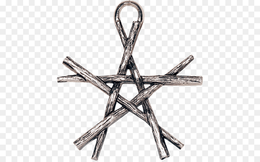 Pentacolo Pentagramma Magia Wicca Bacchetta - Amuleto