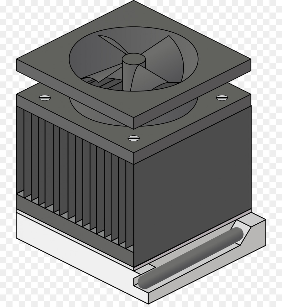 Dissipatore di calore unità Centrale di elaborazione del Computer Clip art - computer