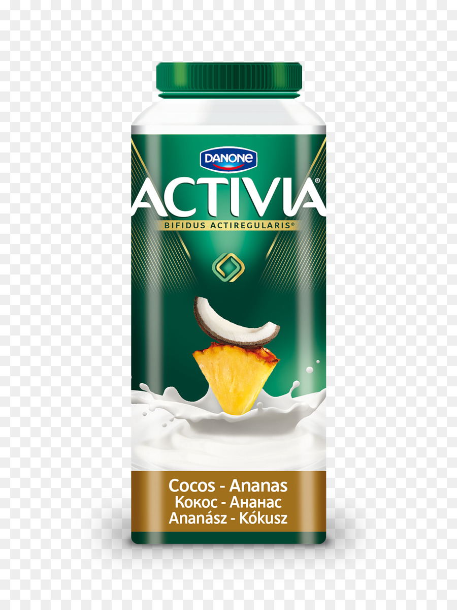Activia Yogurt Danone Colazione Latte - Ananas e cocco
