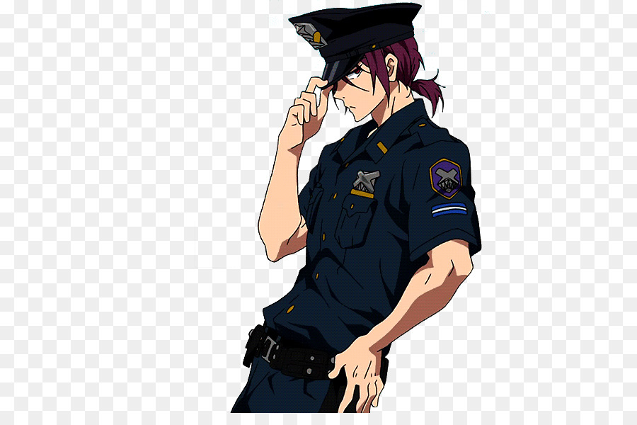 Rin Matsuoka Nagisa Hazuki Aiichiro elek trischen Police officer - Polizist