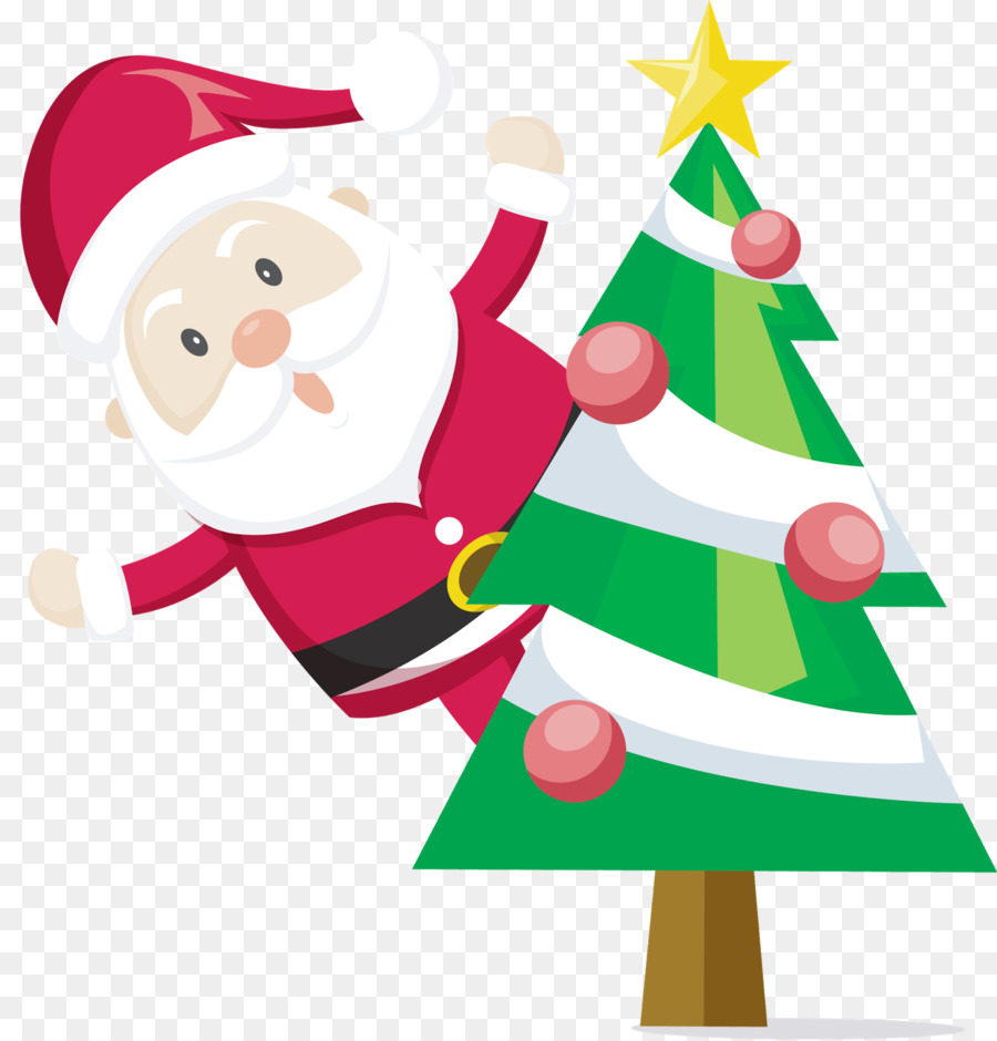 Santa Claus Weihnachtsbaum Clip Art - Papai