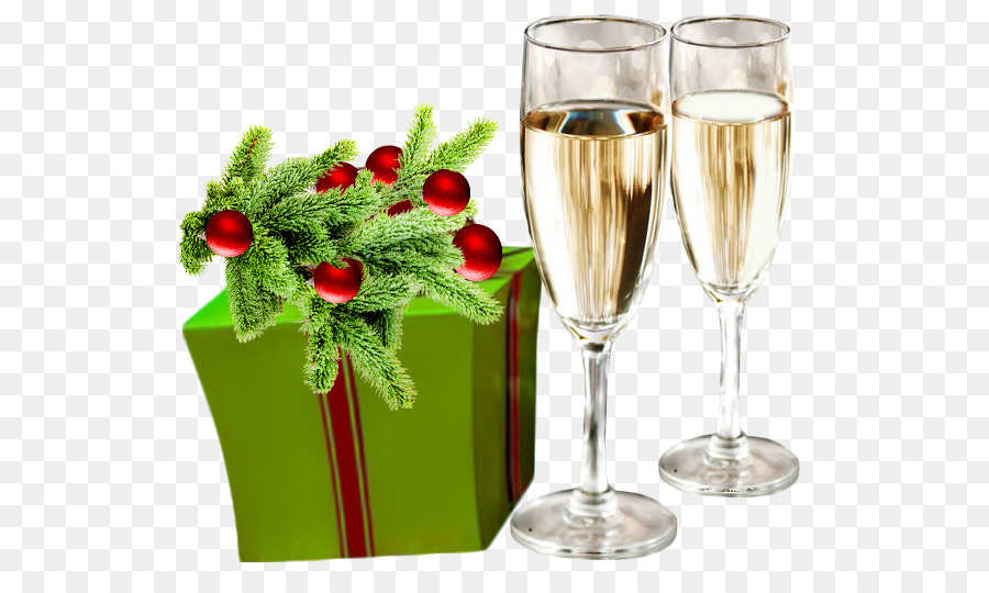 Champagne Weihnachten Ornamente Dekoration Geschenk Weihnachten - Sie