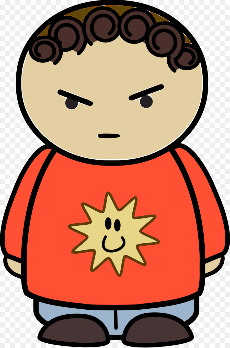 Trauer-Cartoon-Charakter Clip-art - wütend Symbol