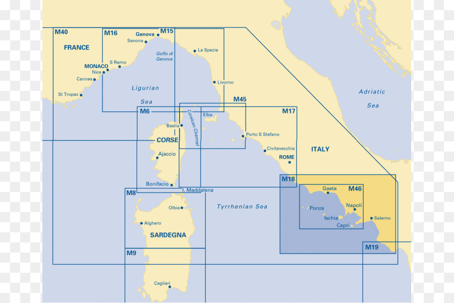 Kap Palinuro Pontinischen Inseln Ristorante Capo D'Anzio Golf von Neapel-Karte anzeigen - Anzeigen