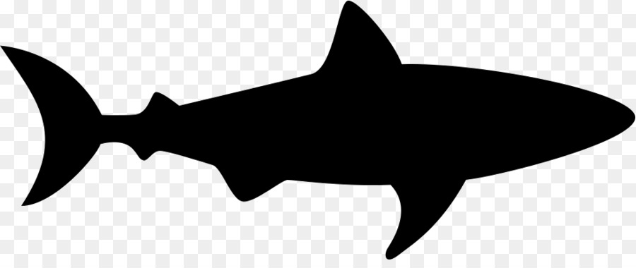Große weiße Hai Silhouette Clip Art - Hai Kopf