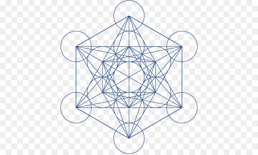 Cerchi sovrapposti griglia Metatron il Cubo di geometria Sacra - Geometria sacra