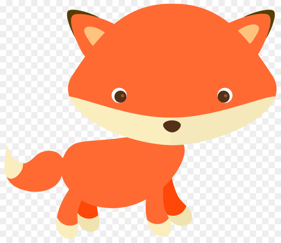 Red Fox Cartoon Clip Art - cute Little fox