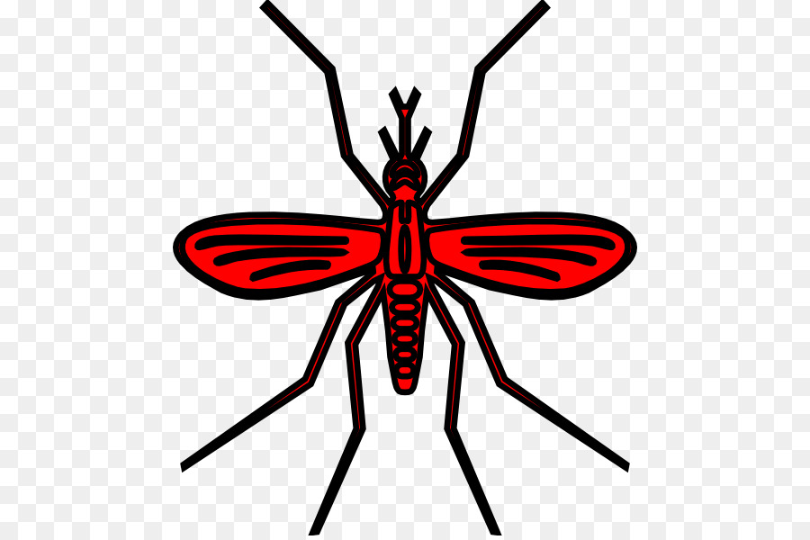 Red Mosquito Clip art - zanzara