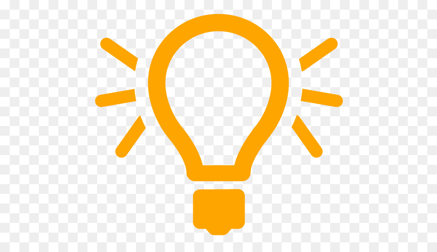 Đèn Máy tính Biểu tượng Đèn Điện sợi - ánh sáng màu cam