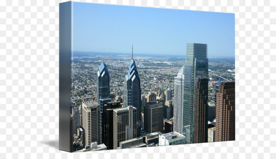 Skyline Wolkenkratzer Kunstwerk Stadtbild - Philadelphia Skyline