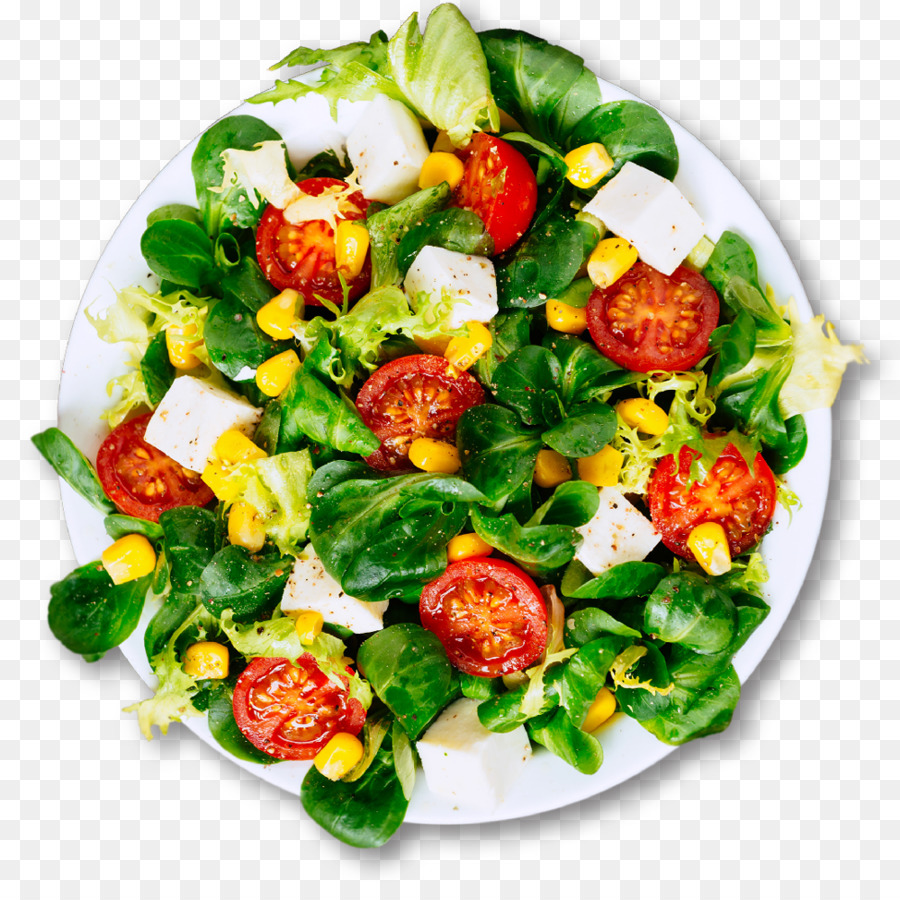 Spinat-Salat Essen Rezept - frischer Salat