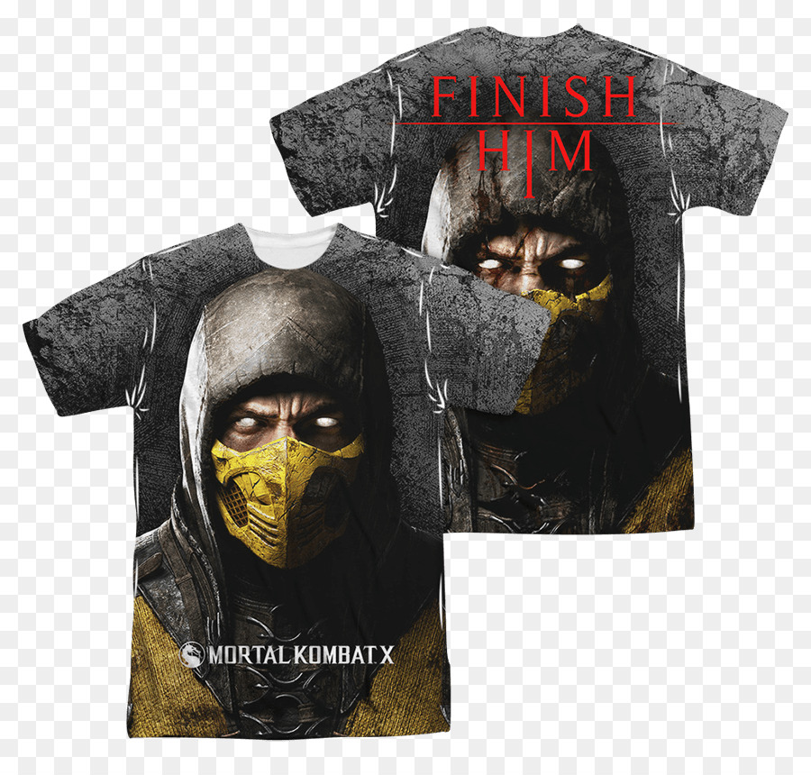 T-shirt Mortal Kombat X-Scorpion Sub-Zero Shao Kahn - T Shirt