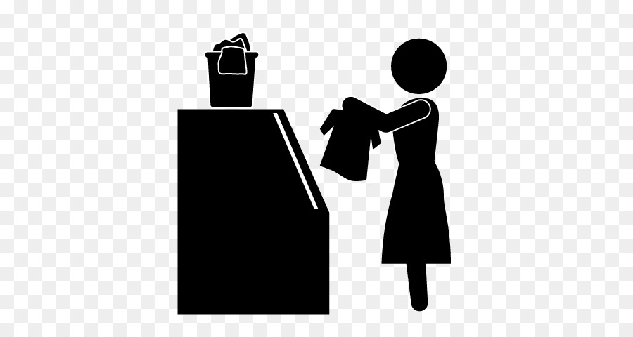 Piktogramm Kleidung Wäsche Waschen-symbol - schmutzige Kleidung