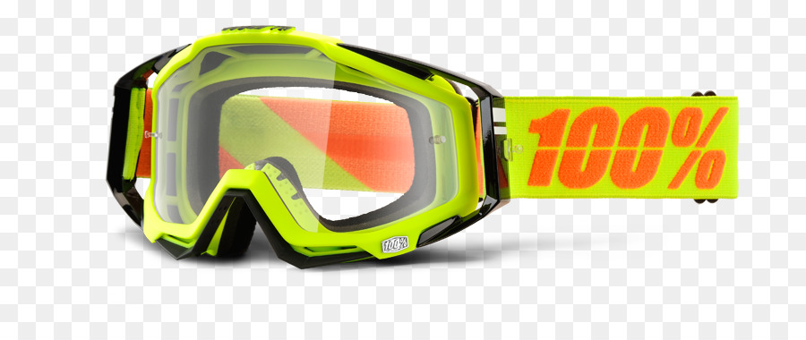 - Schutzbrillen-Motocross-Gelb-Objektiv Spiegel - Rennen
