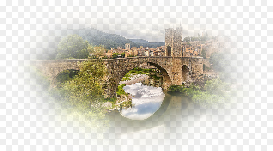 Besalú See von Banyoles, Fluvià Badalona Desktop Wallpaper - Brücke