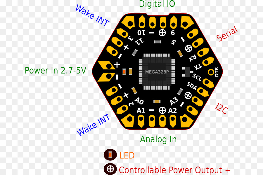 Microcontrollore Elettronica componenti Elettronici Arduino Pinout - altri