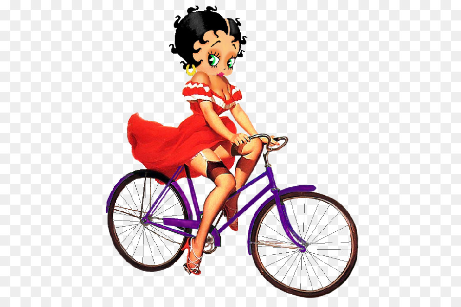 Betty Boop - - City-Fahrrad-Radfahren - Fahrrad fahren